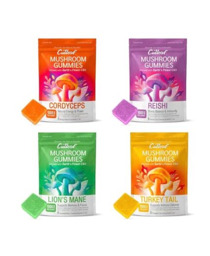 CUTLEAF ZERO THC MUSHROOM GUMMIES 8PCS