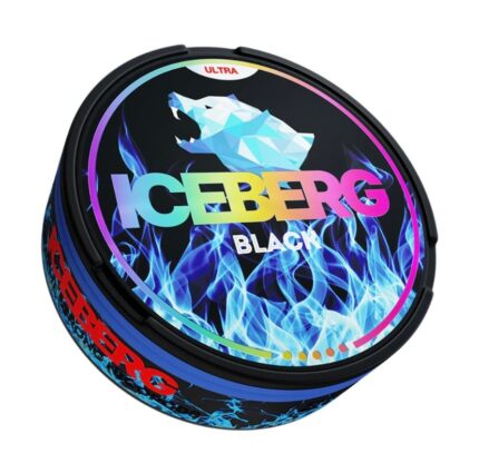 Black Nicotine Pouches by Iceberg
